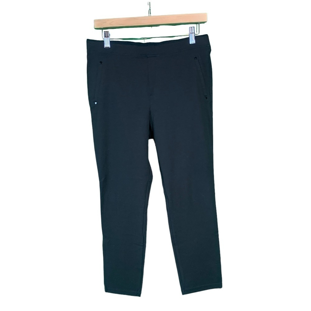 Black Women's Jeggings with Faux Pockets - Size Medium